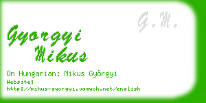 gyorgyi mikus business card